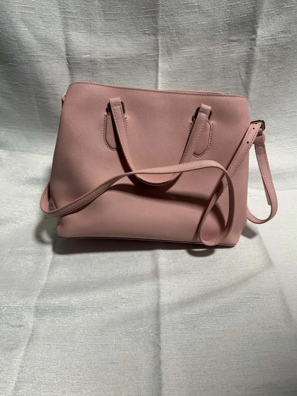 Kate Spade Laurel Way Evangelie Saffiano Leather Satchel Rose Jade Crossbody Bag